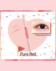 Crayon contour des yeux CANMAKE 3Way Slim Rouge