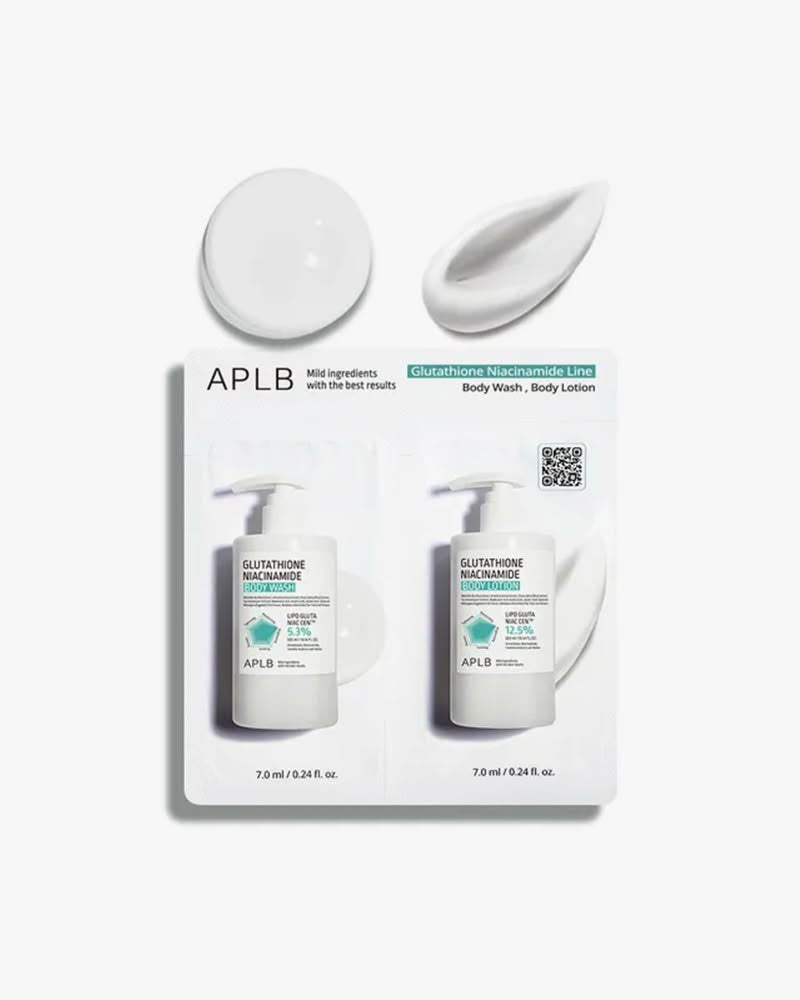 FREE APLB Glutathione Niacinamide Line Body Wash & Lotion Deluxe Sampl FREE APLB Glutathione Niacinamide Line Body Wash & Lotion Deluxe Sampl