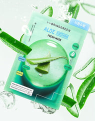 Masque frais apaisant à l'aloe vera BRING GREEN