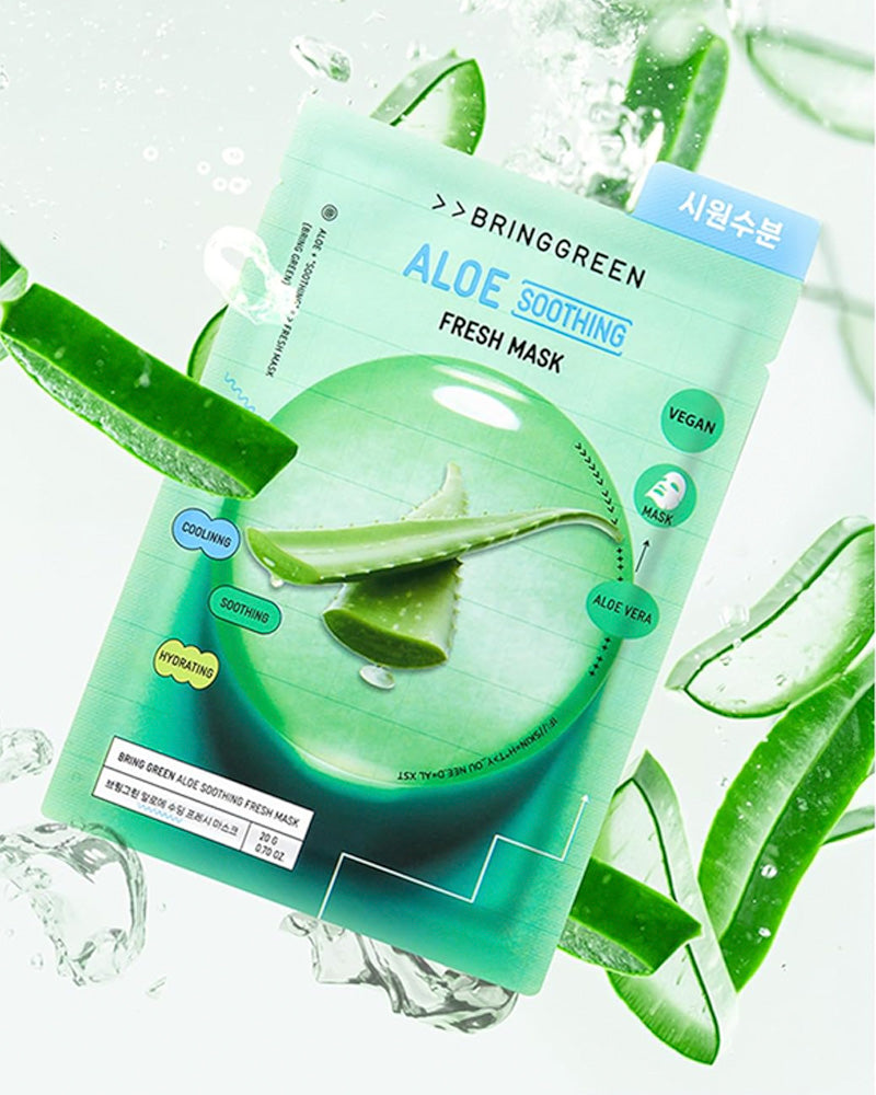 Masque frais apaisant à l'aloe vera BRING GREEN