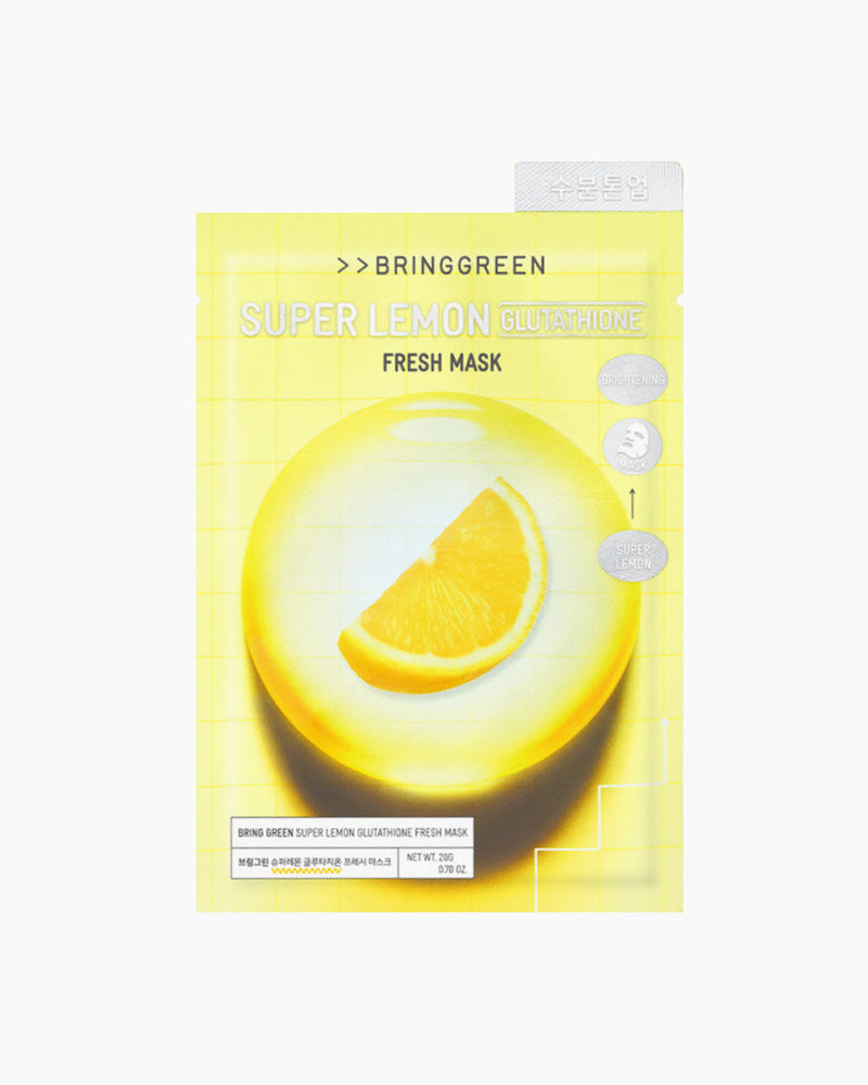 BRING GREEN Super Lemon Glutathione Fresh Mask - Brighten & Hydrate BRING GREEN Super Lemon Glutathione Fresh Mask - Brighten & Hydrate
