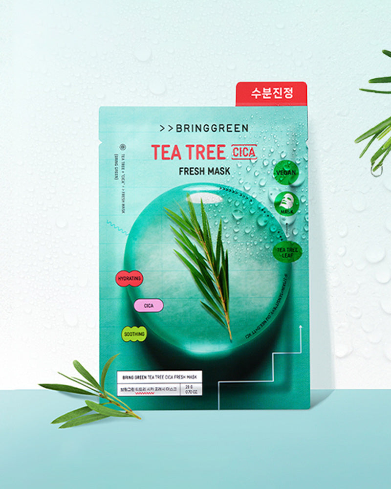 BRING GREEN Tea Tree Cica Fresh Mask Sheet