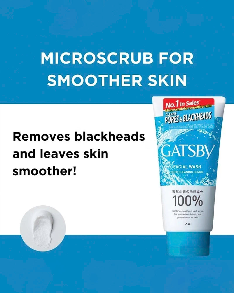 GATSBY Facial Wash Deep Cleaning Scrub