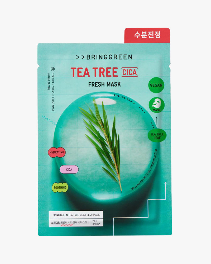 BRING GREEN Tea Tree Cica Fresh Mask Sheet