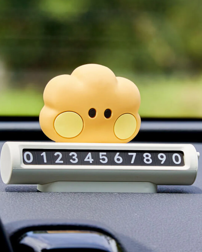 BT21 SHOOKY minini Parking Phone Number Plate