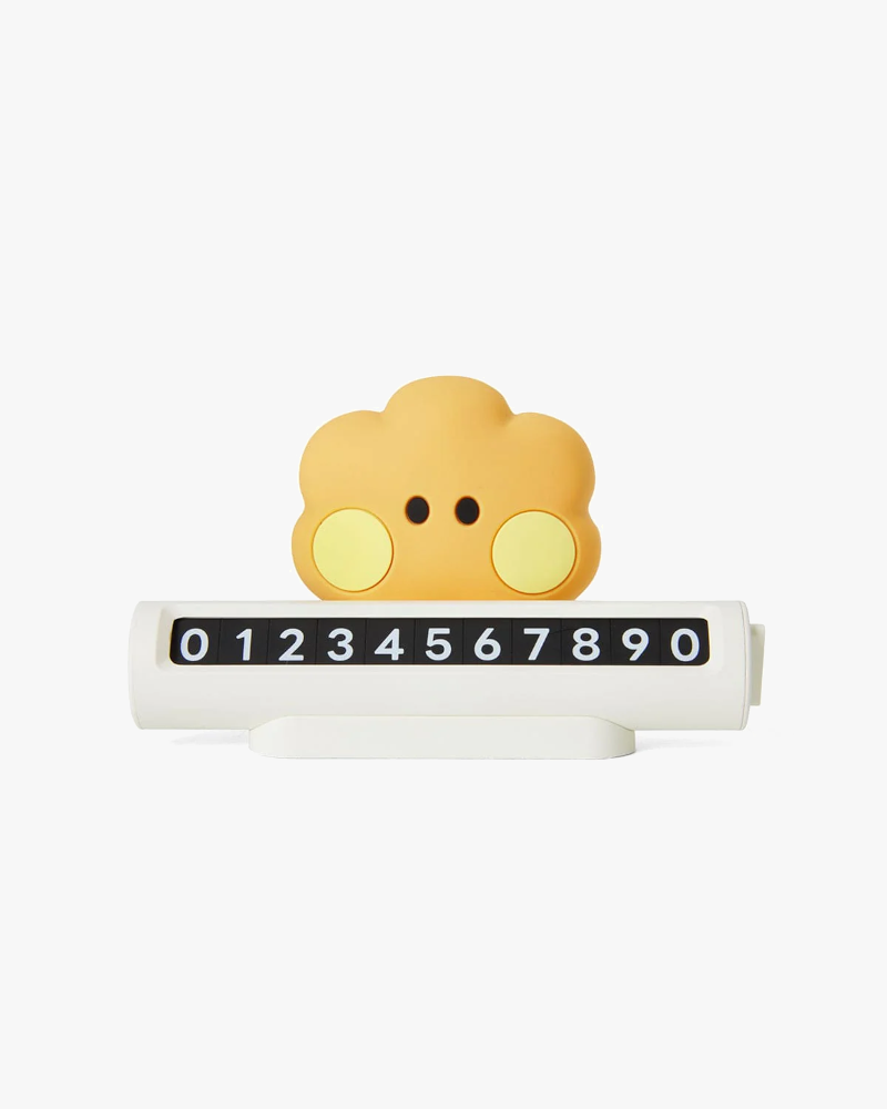 BT21 SHOOKY minini Parking Phone Number Plate