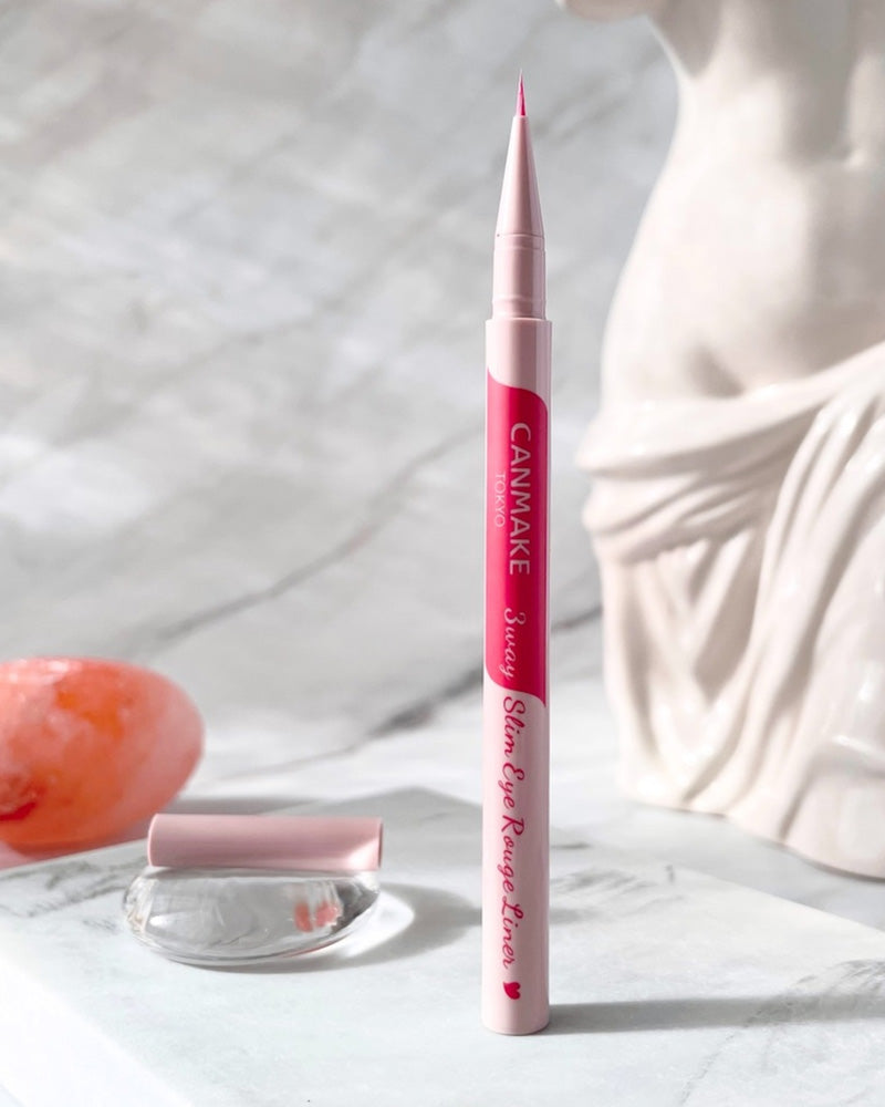 Crayon contour des yeux CANMAKE 3Way Slim Rouge