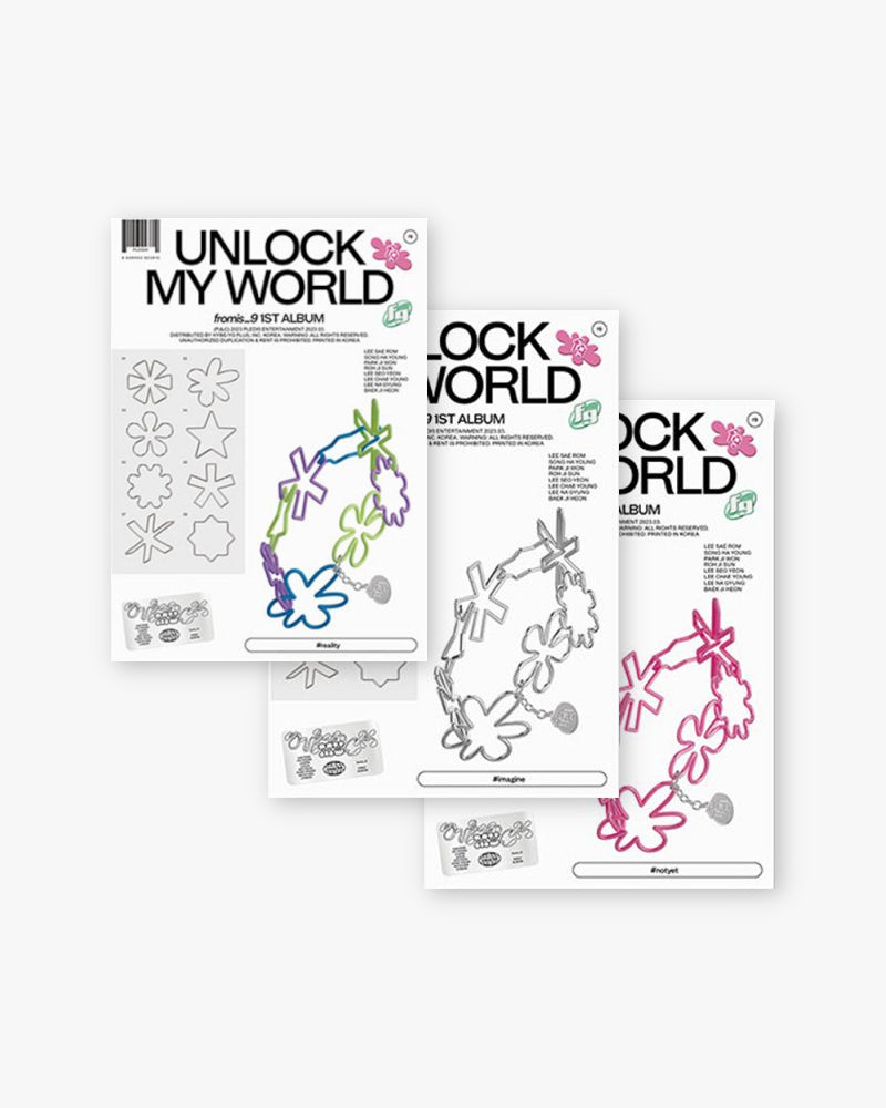 fromis_9 - UNLOCK MY WORLD (1ST ALBUM) (3 VERSIONS)