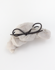 Leather Bow Claw Clip