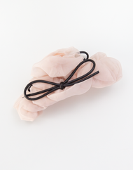 Leather Bow Claw Clip