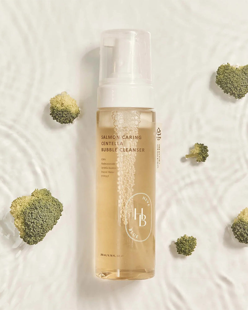 HEVEBLUE Salmon Caring Centella Bubble Cleanser