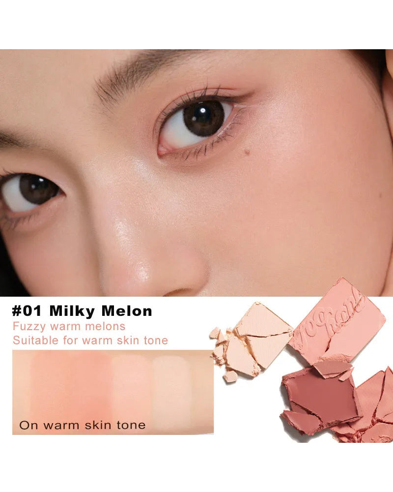 JUDYDOLL 2-In-1 Blush & Highlight Palette