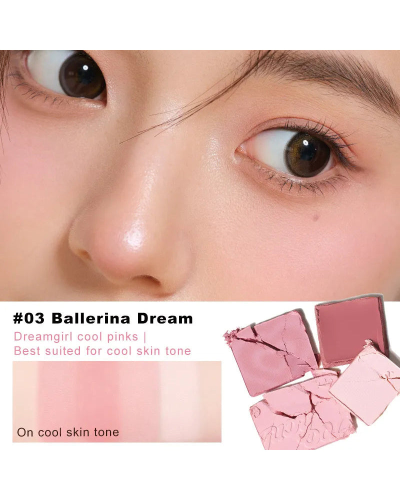 JUDYDOLL 2-In-1 Blush & Highlight Palette