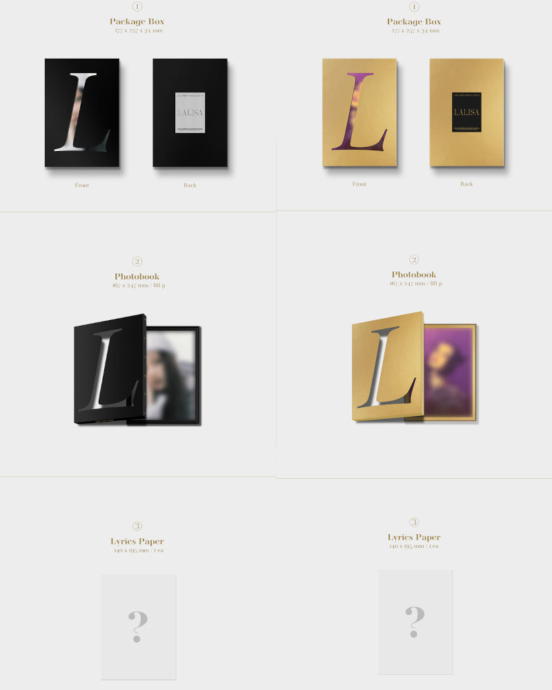 LISA - FIRST SINGLE ALBUM LALISA (2 Versions)