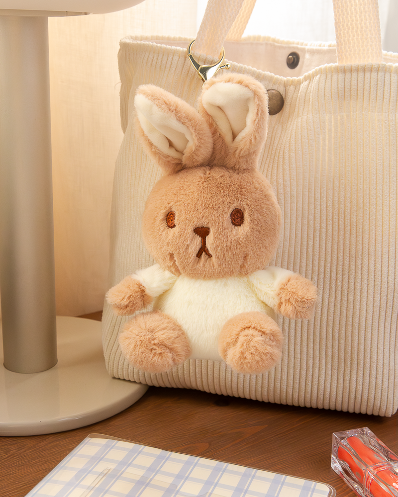 Mini Rabbit Fuzzy Keychain