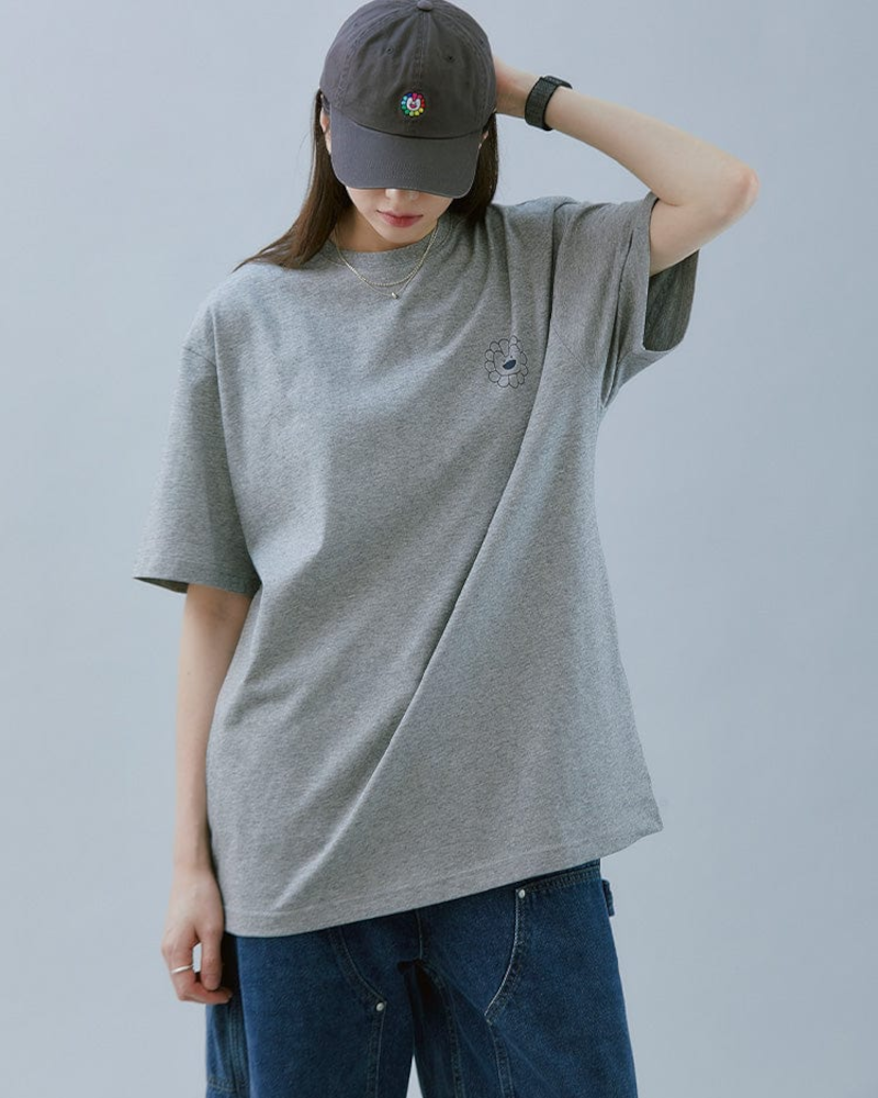 NewJeans x MURAKAMI T-SHIRT (MELANGE GRAY)
