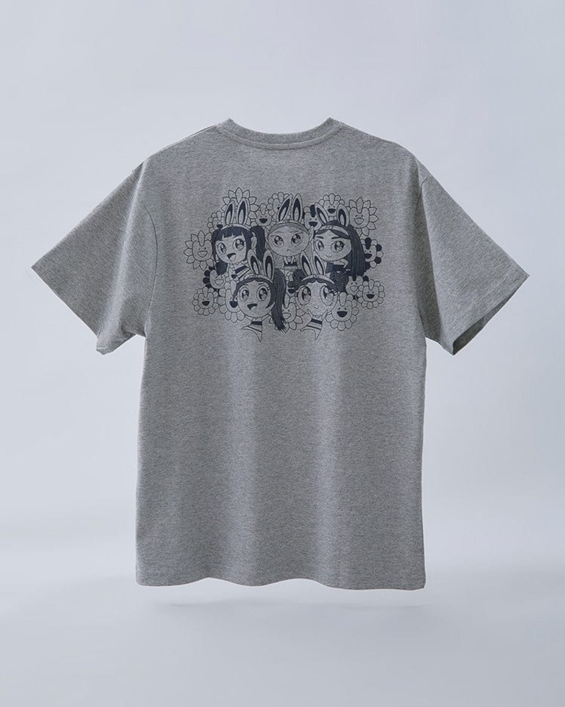 NewJeans x MURAKAMI T-SHIRT (MELANGE GRAY)