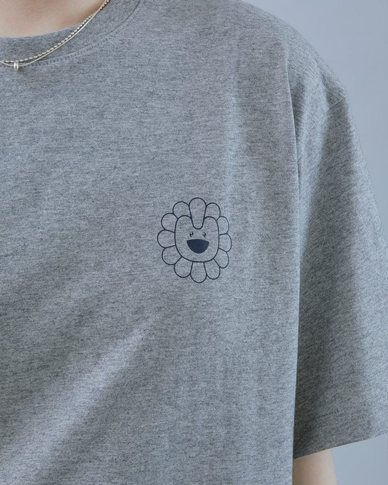 NewJeans x MURAKAMI T-SHIRT (MELANGE GRAY)