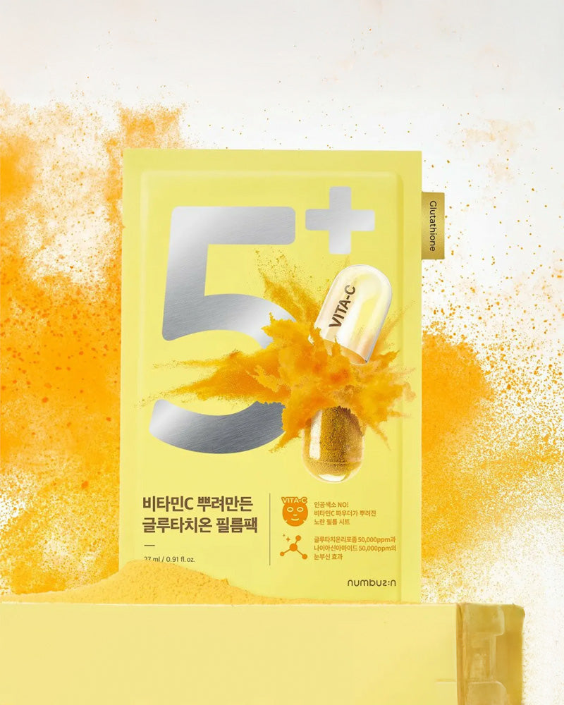 numbuzin No. 5 Glutathione Vitamin Concentrated Sheet Mask - Brighten Up numbuzin No. 5 Glutathione Vitamin Concentrated Sheet Mask - Brighten Up