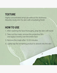 Masque en tissu apaisant à l'eau de lotus pure ROVECTIN
