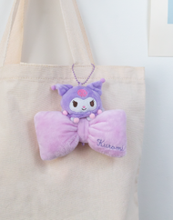 Porte-clés en peluche Sanrio® avec nœud papillon