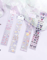 Feuille d'autocollants pailletés Personnages Sanrio® Wonderful Time