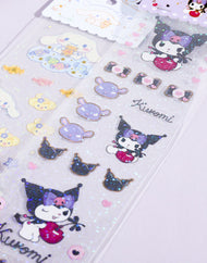 Feuille d'autocollants pailletés Personnages Sanrio® Wonderful Time