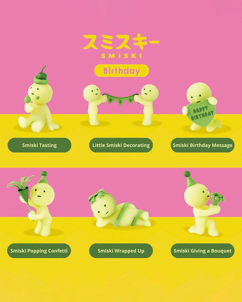 Smiski® Birthday Series – Birthday Edition Collectible Figures Smiski® Birthday Series – Birthday Edition Collectible Figures