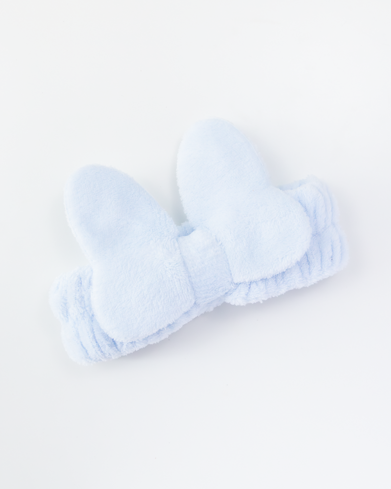 Bandeau nettoyant visage à nœud doux