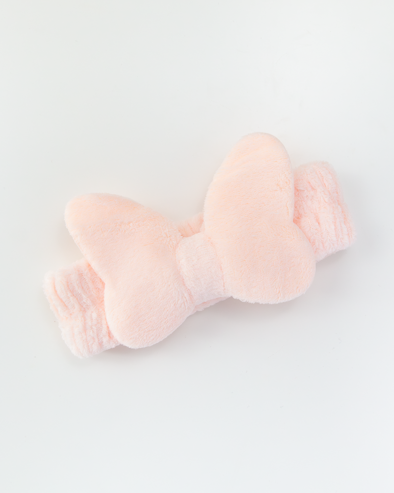 Bandeau nettoyant visage à nœud doux
