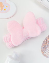 Bandeau nettoyant visage à nœud doux