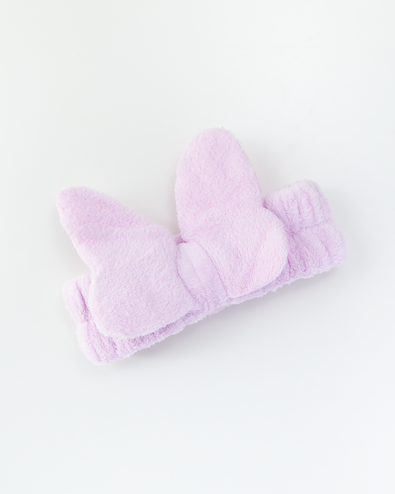 Bandeau nettoyant visage à nœud doux