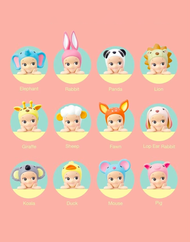 Sonny Angel® Min Figure HIPPERS Animals Blind Box