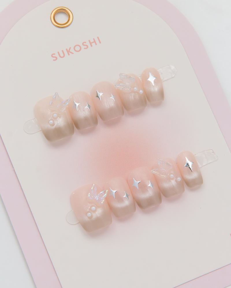 SUKOSHI Handmade Press-On Nails Bubble Pop