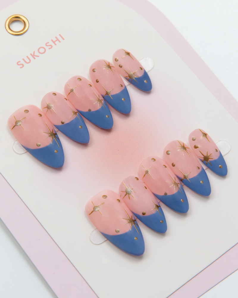 SUKOSHI Handmade Press-On Nails Northern Star