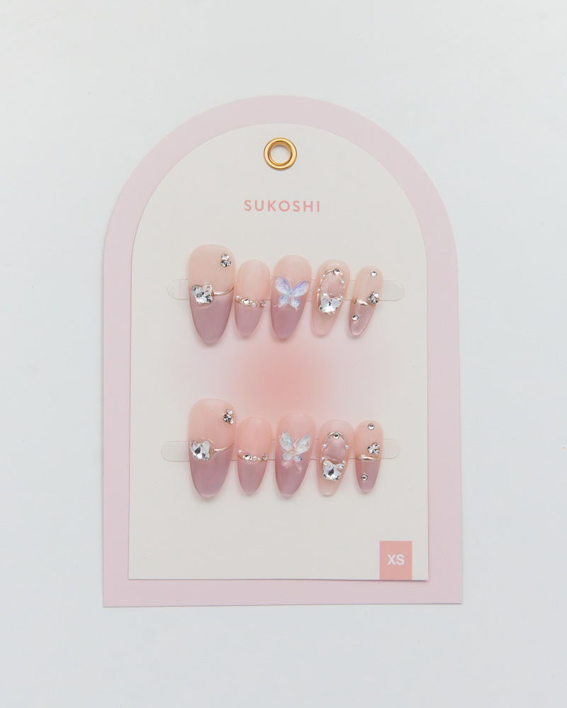 SUKOSHI Handmade Press-On Nails Love Letter