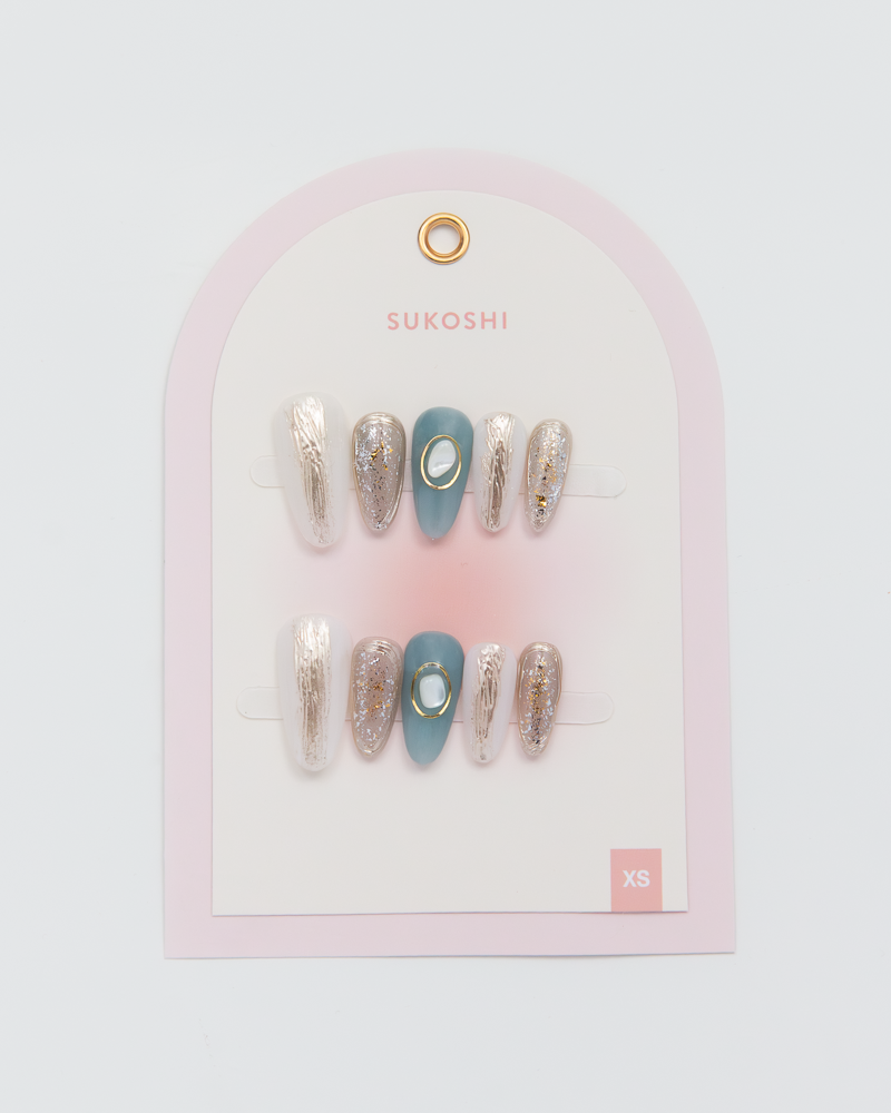 SUKOSHI Handmade Press-On Nails Mermaid Scales