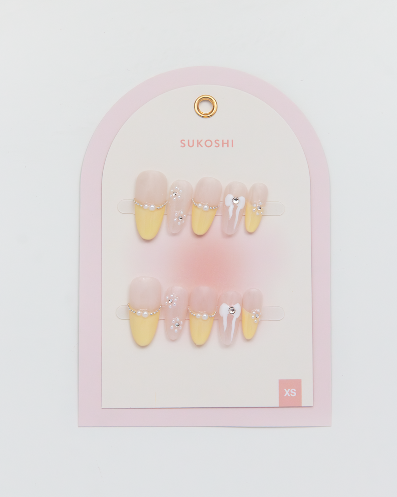 SUKOSHI Handmade Press-On Nails Buttermilk