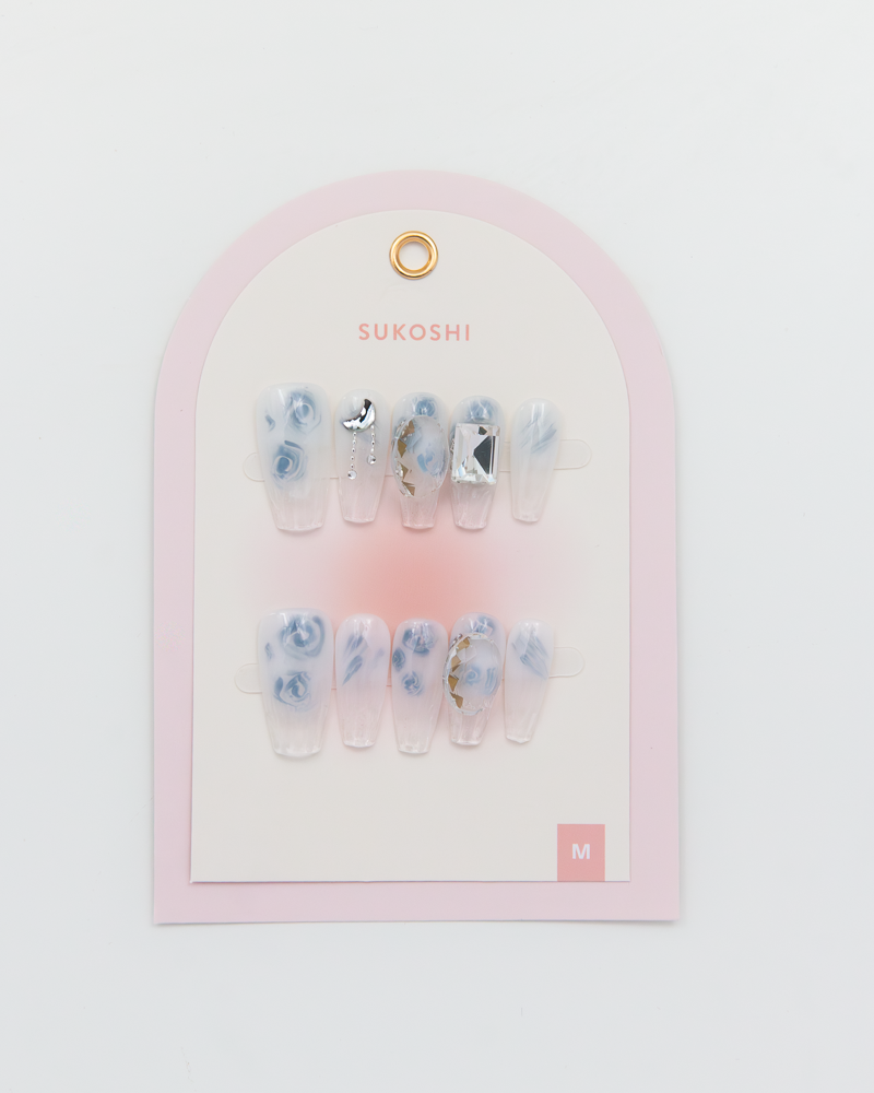 SUKOSHI Handmade Press-On Nails Soda Fizz