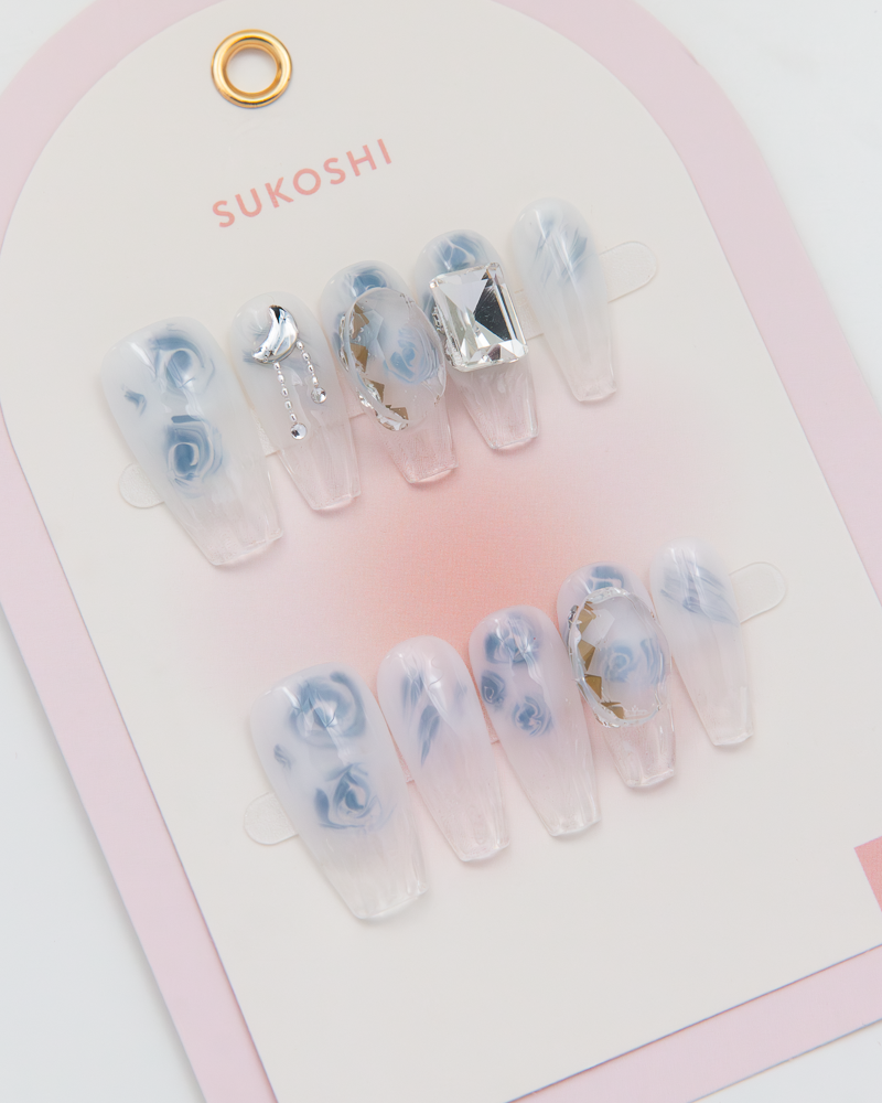 SUKOSHI Handmade Press-On Nails Soda Fizz