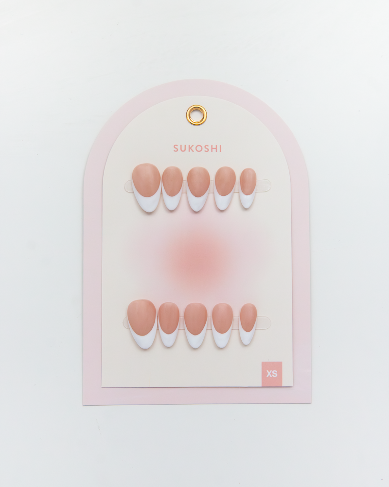 SUKOSHI Handmade Press-On Nails French Kiss