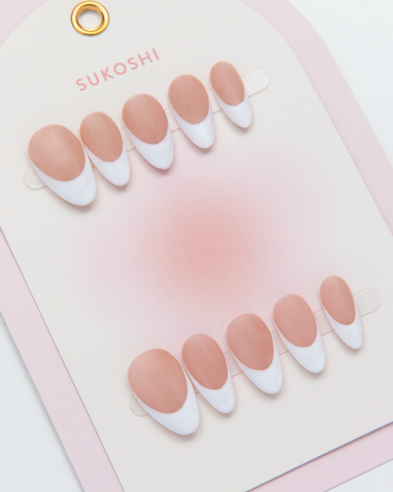 SUKOSHI Handmade Press-On Nails French Kiss
