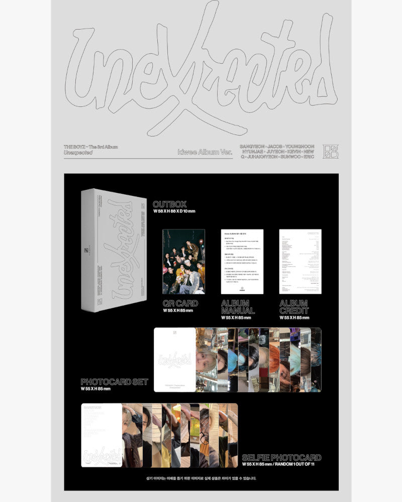 THE BOYZ - Le 3ème album 'Unexpected' (Kiwee Album Ver.)