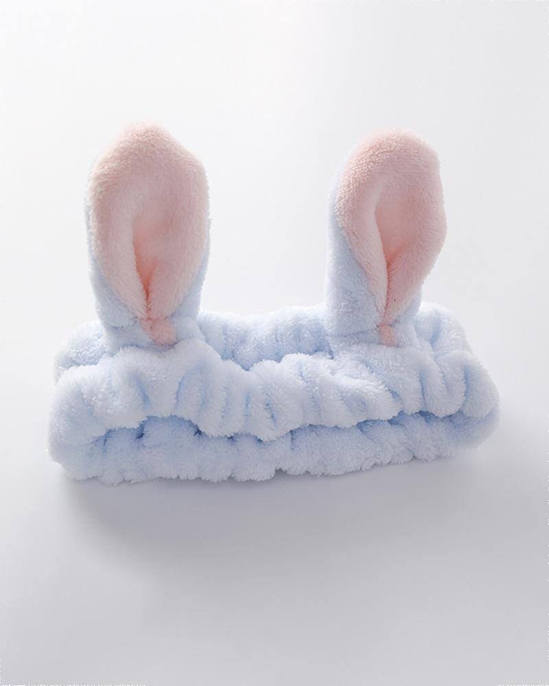 Soft Bunny Ear Headband in Baby Blue