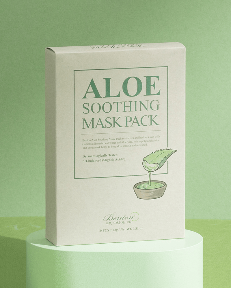 Pack de masques apaisants à l'aloe vera Benton