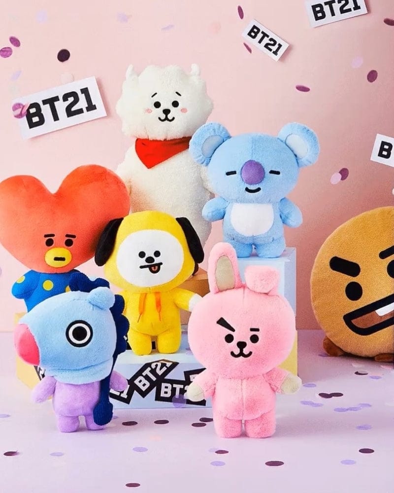 Peluche Ufficiale BT21 MANG, Morbido E Collezionabile, Personaggio LINE Friends, Viola, Nuovo Giugno 2022