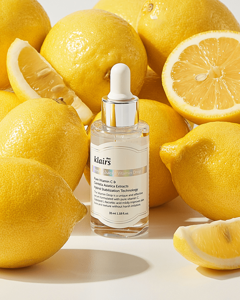 Gouttes de vitamine C frachement presses Klairs - Attnue les cicatrices d'acn et rajeunit la peau Gouttes de vitamine C frachement presses Klairs - Attnue les cicatrices d'acn et rajeunit la peau