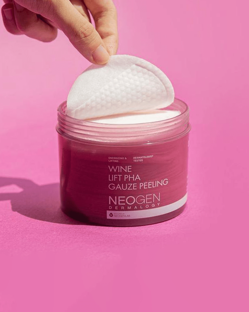 Compresses de gaze exfoliantes NEOGEN Wine Lift PHA