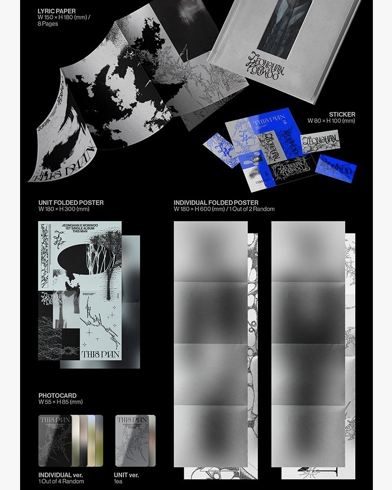 JEONGHANXWONWOO (SEVENTEEN) - 1ER ALBUM SINGLE [THIS MAN]