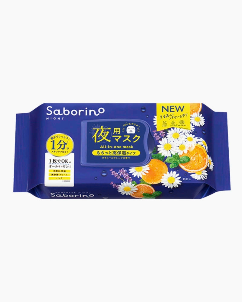 BCL Saborino Good Night All-in-One Mask #Chamomile Orange